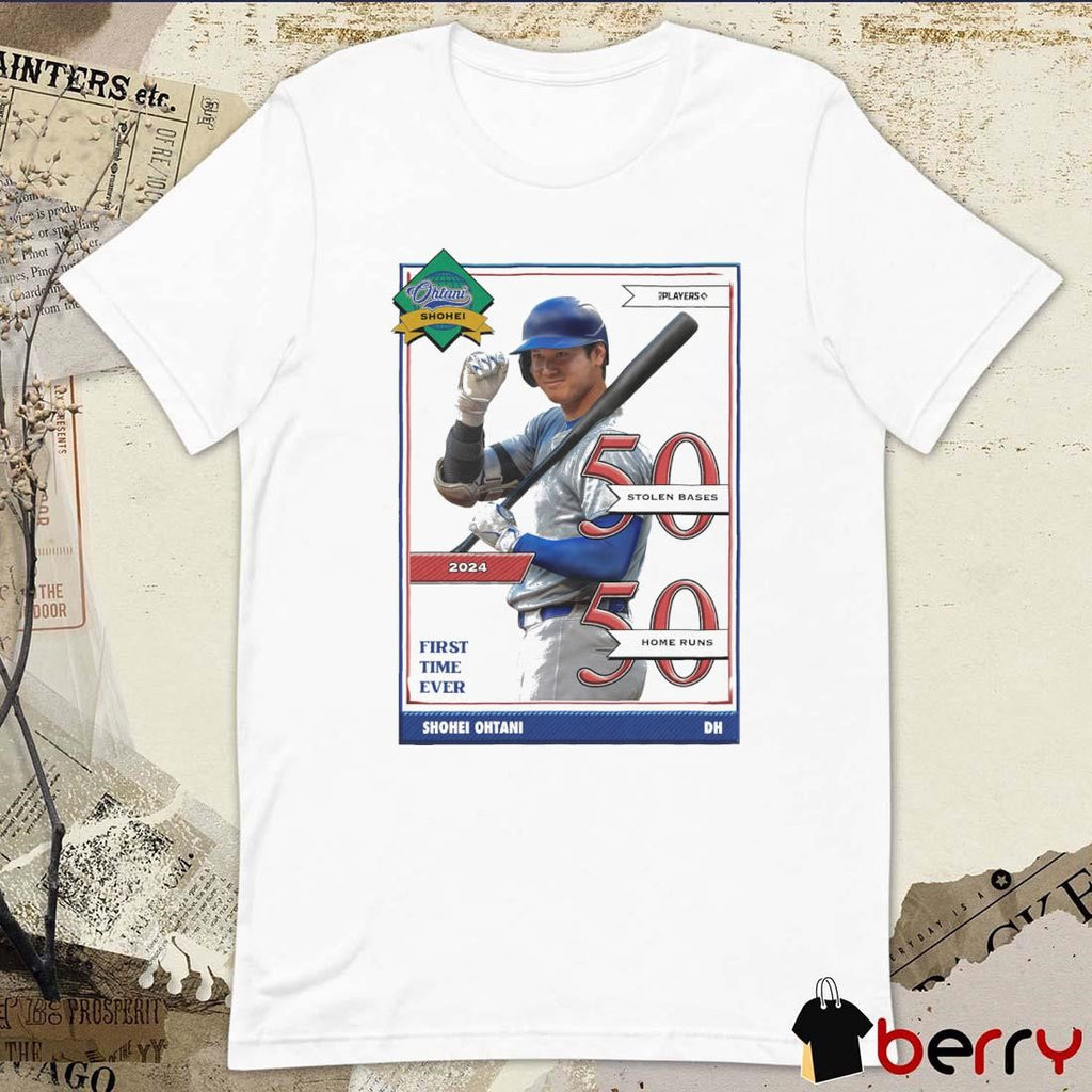 Ohtani Shohei Los Angeles Dodgers 50 Stolen Bases 50 Home Runs First Time Ever 2024 t-shirt