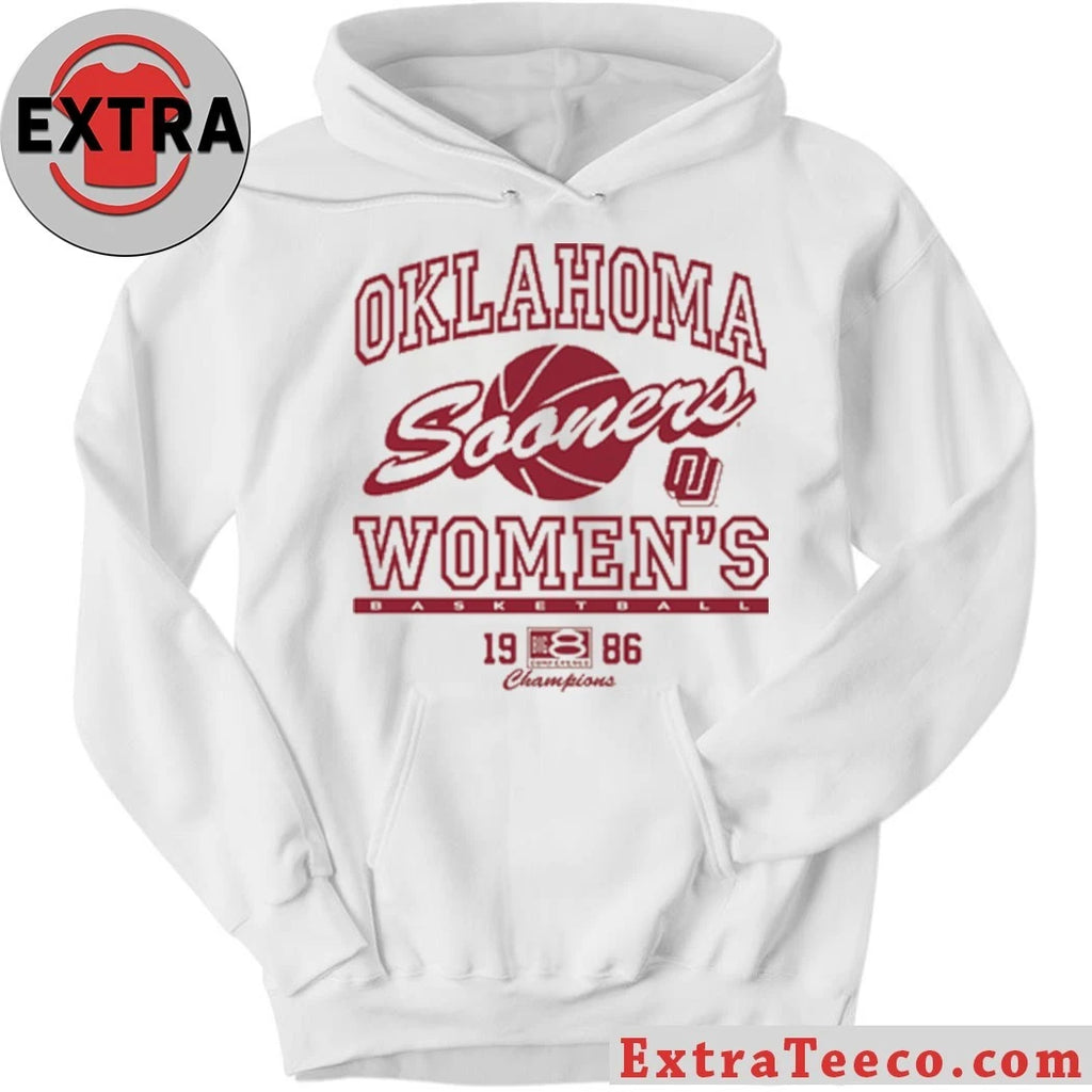 Official Oklahoma Women’s Basketball 1986 Big 8 Champs Heavyweight T-Shirt