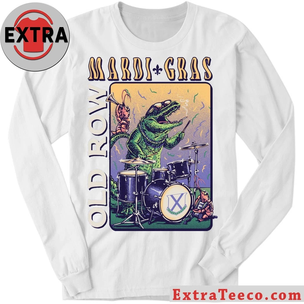 Official Old Row Mardi Gras Gator Band Shirt