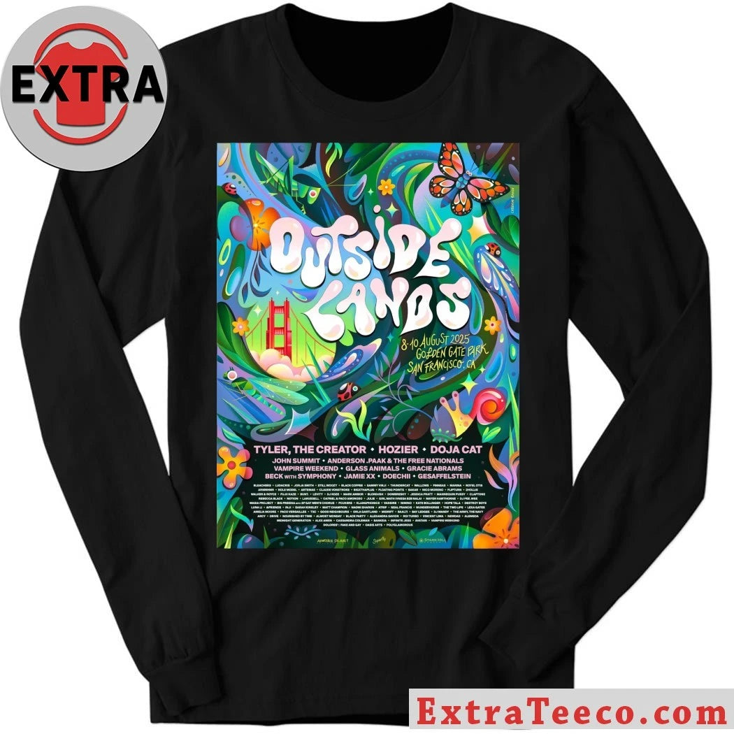 Official Outside Lands Music &amp; Arts Festival San Francisco 25 Pearson T-Shirt