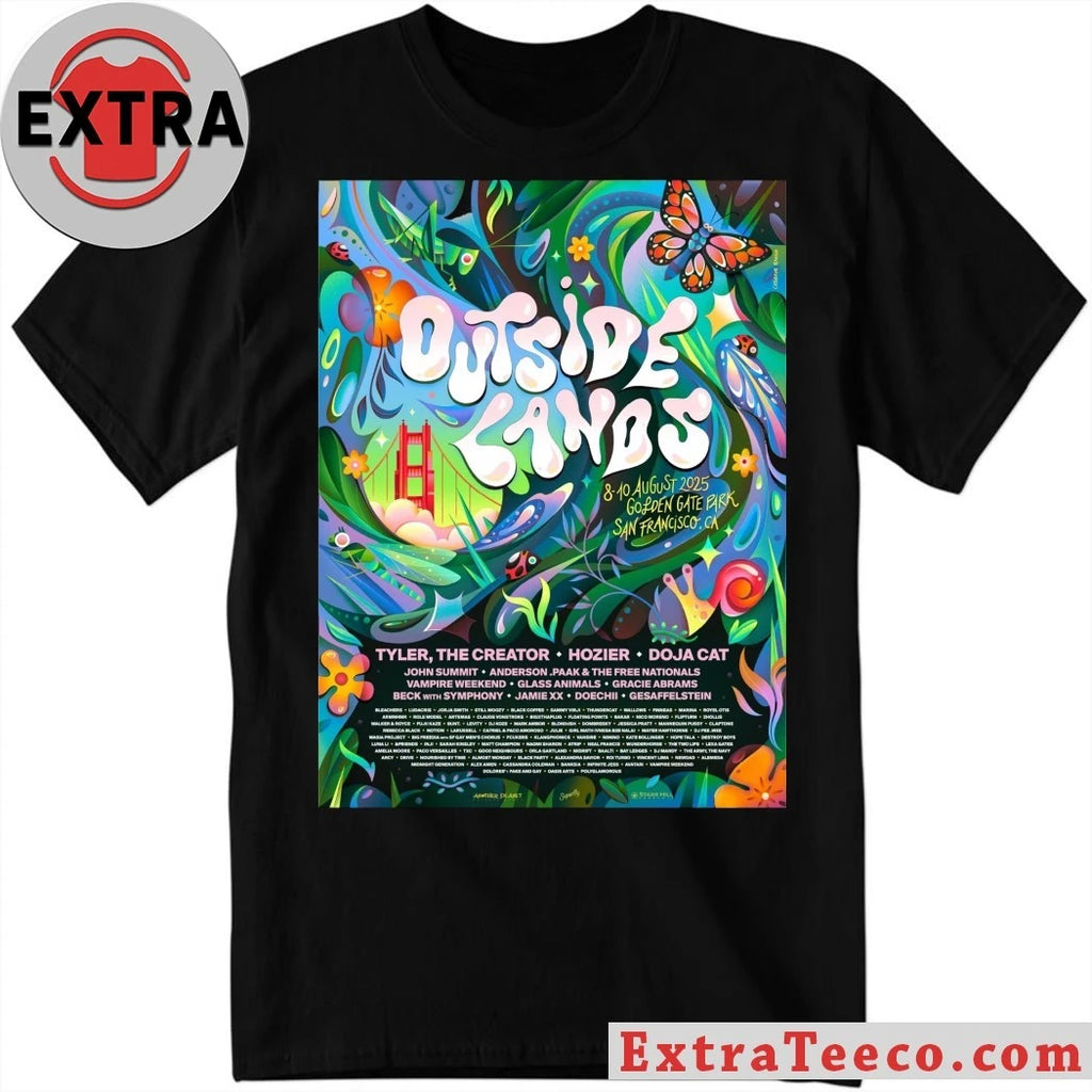 Official Outside Lands Music &amp; Arts Festival San Francisco 25 Pearson T-Shirt