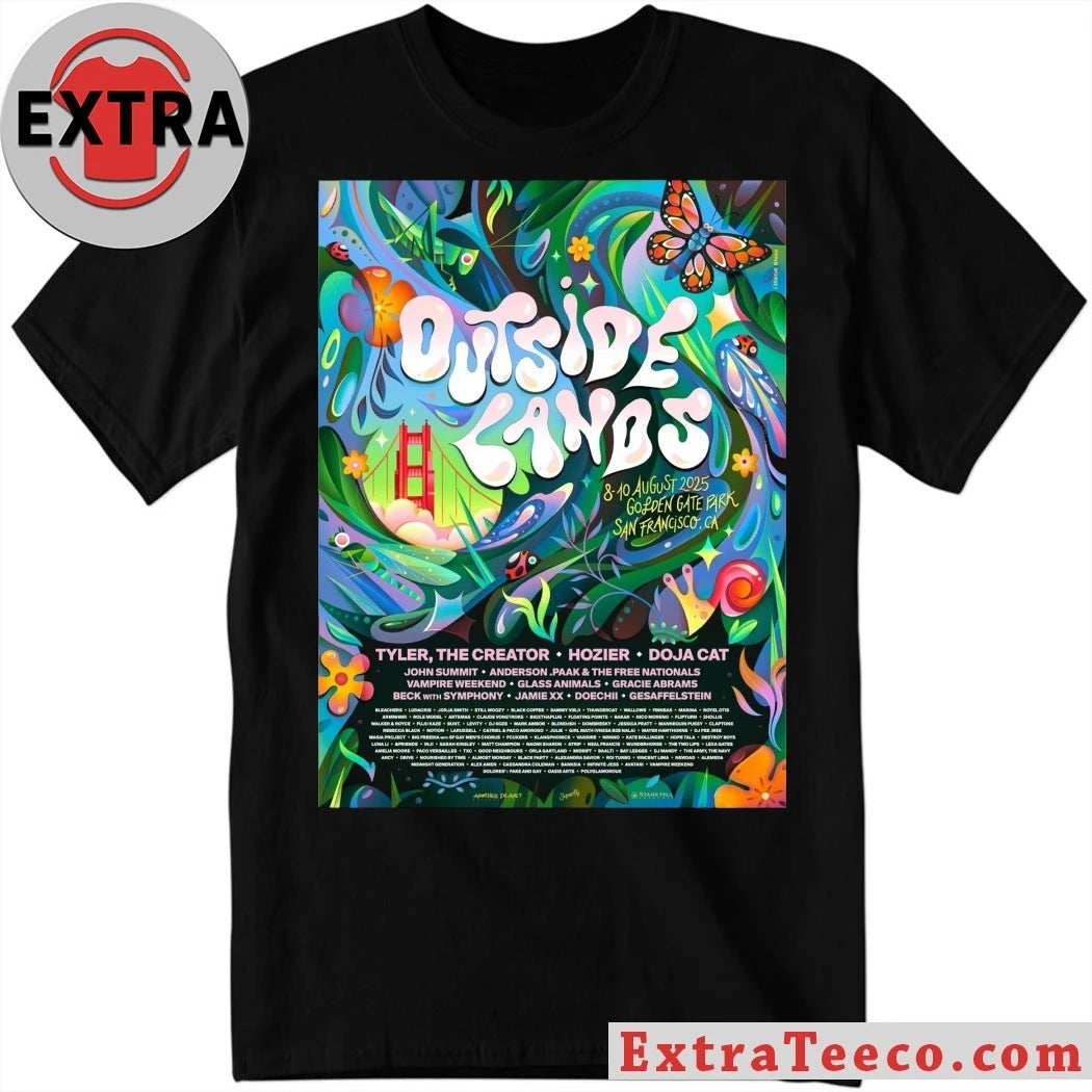 Official Outside Lands Music &amp; Arts Festival San Francisco 25 Pearson T-Shirt