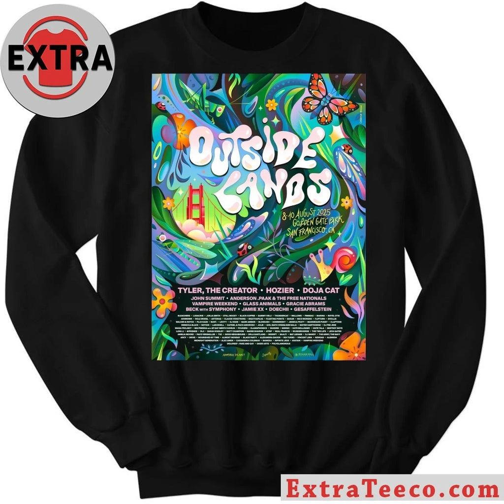 Official Outside Lands Music &amp; Arts Festival San Francisco 25 Pearson T-Shirt