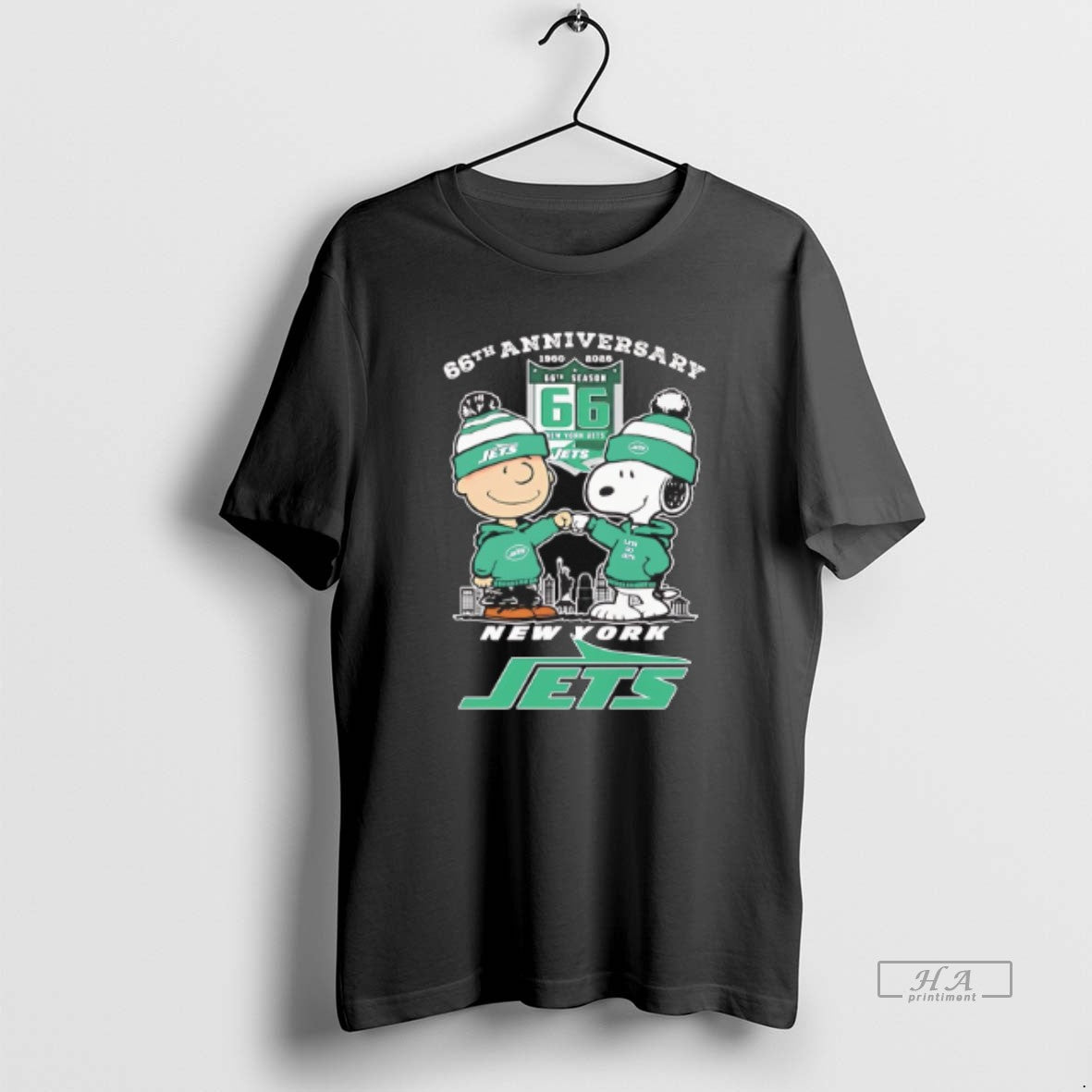 Official Peanuts X New York Jets 1960 2025 66th Anniversary T-Shirts, Hoodie, Sweatshirt | PodTeesHub.com