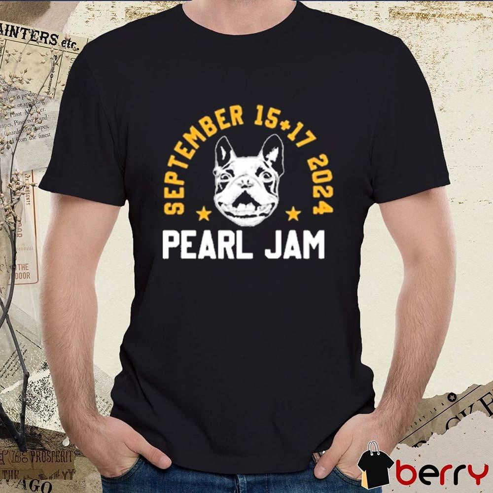 Pearl Jam Dark Matter World Tour 2024 Sept 15th And 17th At Fenway Park In Boston Massachusetts t-shirt
