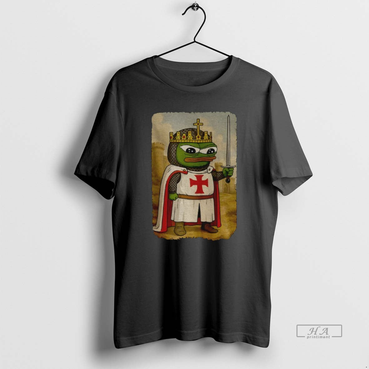 Official Pepe The Frog Apu Apustaja Templar Knight T-Shirts, Hoodie, Sweatshirt | PodTeesHub.com