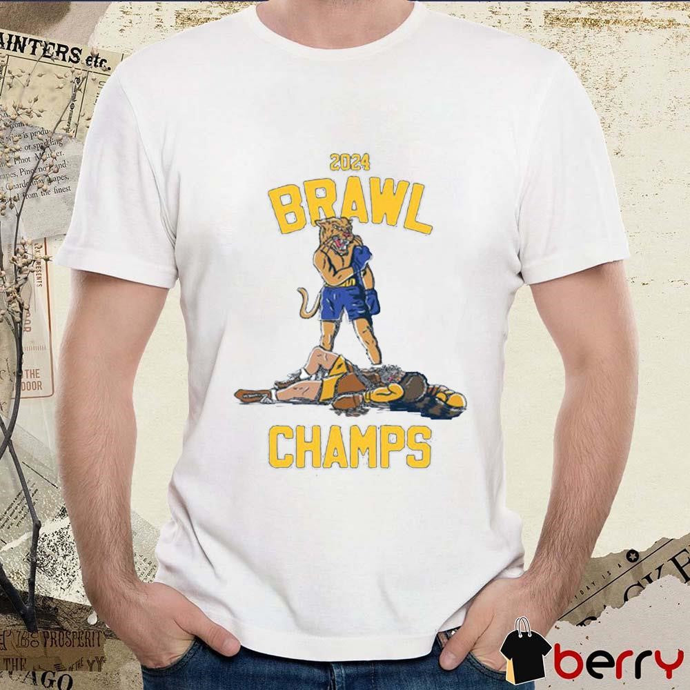 Pitt Panthers Vs West Virginia 2024 Brawl Champs t-shirt
