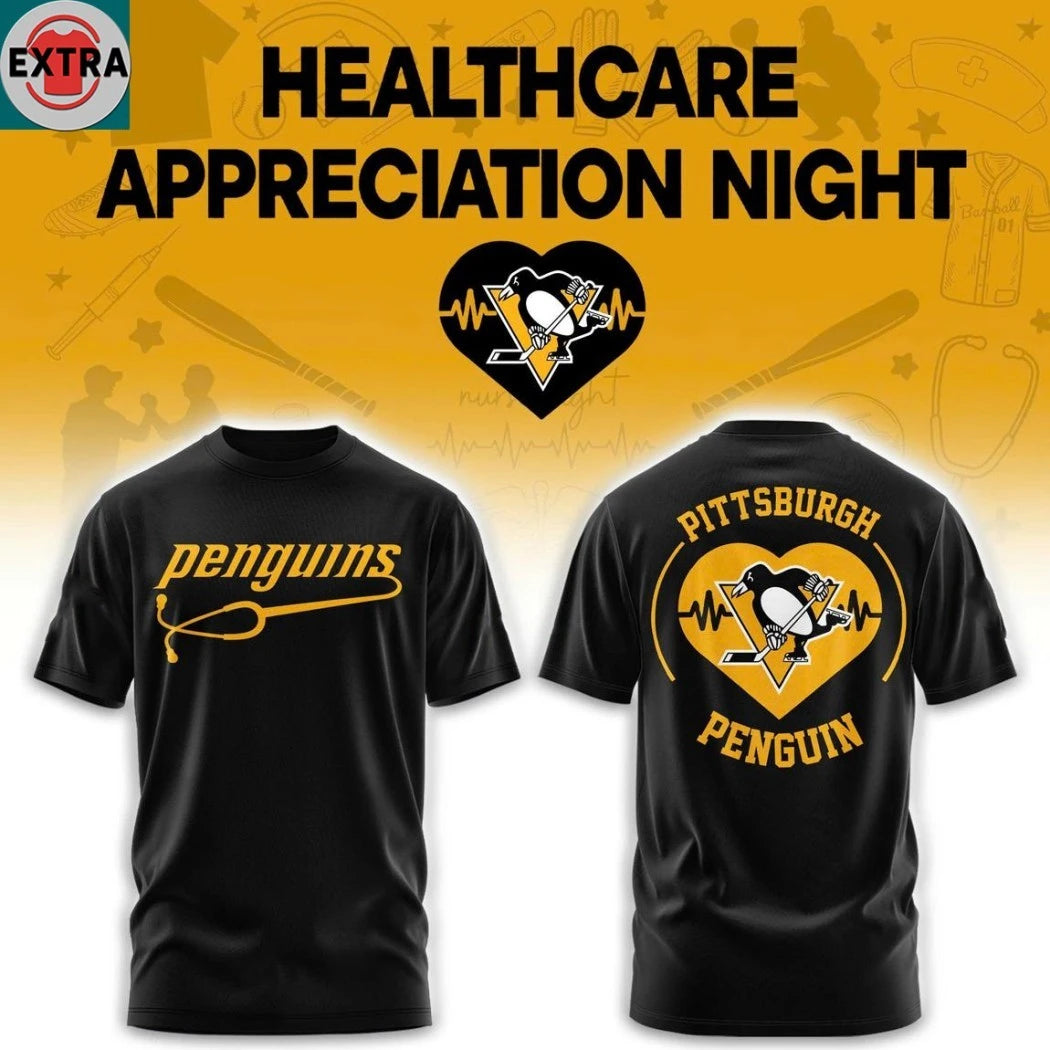 Official Pittsburgh Penguins Healthcare Appreciation Night Logo 2026 Hoodie T-Shirt