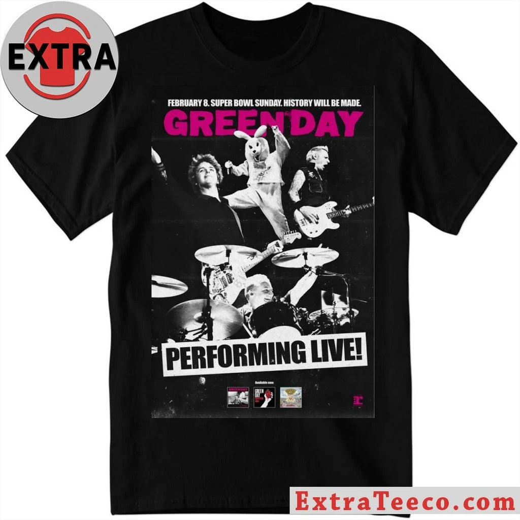 Official Poster Green Day At Levi’s Stadium In Santa Clara, CA On Feb 8, 2026 Shirt