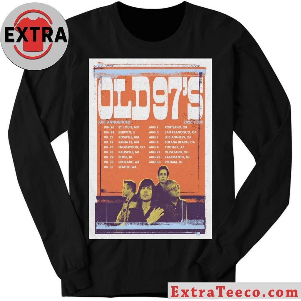 Official Poster Old 97’S 2026 Tour Summer Shirt