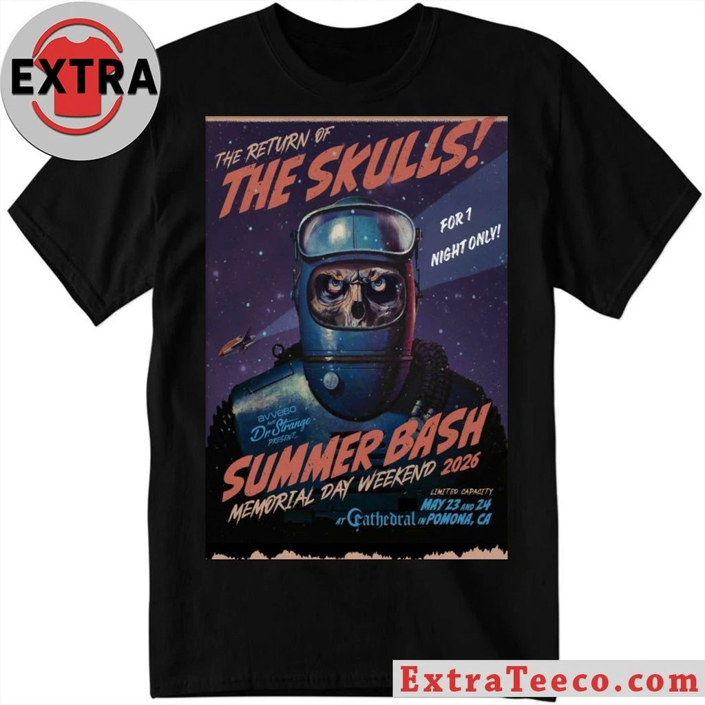 Official Poster The Skulls At The Cathedral Pomona In Pomona, CA On May 23-24, 2026 Shirt