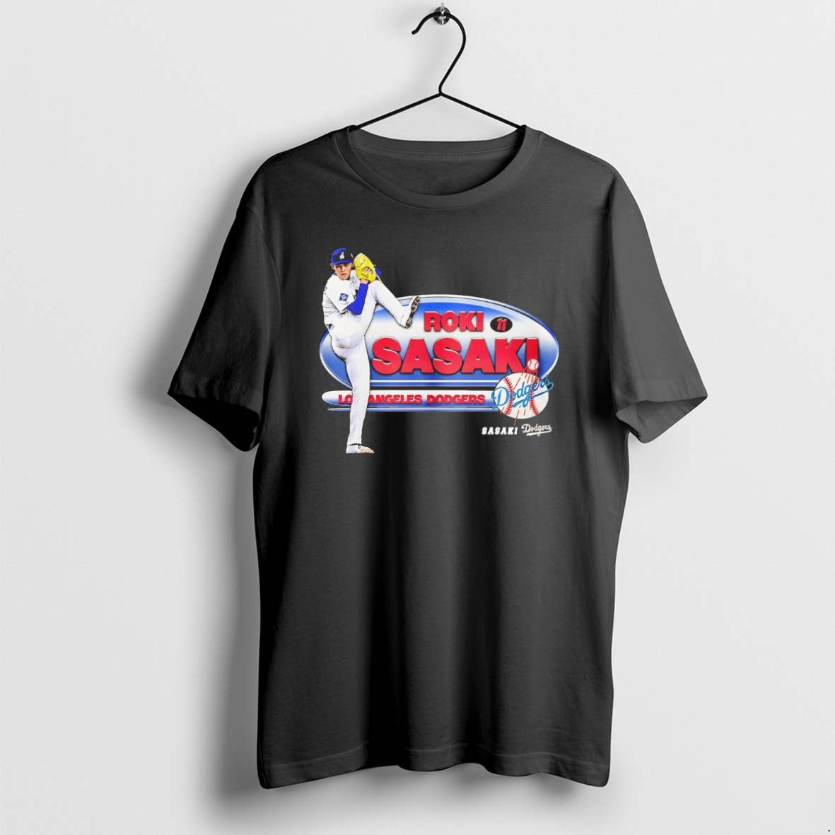 Official Roki Sasaki Starting Pitcher Los Angeles Dodgers Chriast T-Shirts, Hoodie, Sweatshirt | PodTeesHub.com