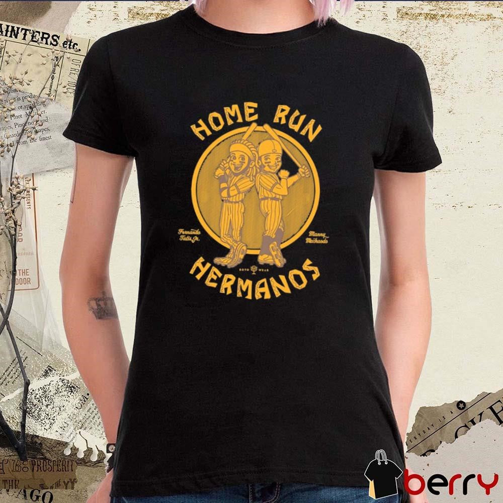 Rotowear Home Run Hermanos San Diego Padres Fernando Tatis Jr And Manny Machado t-shirt