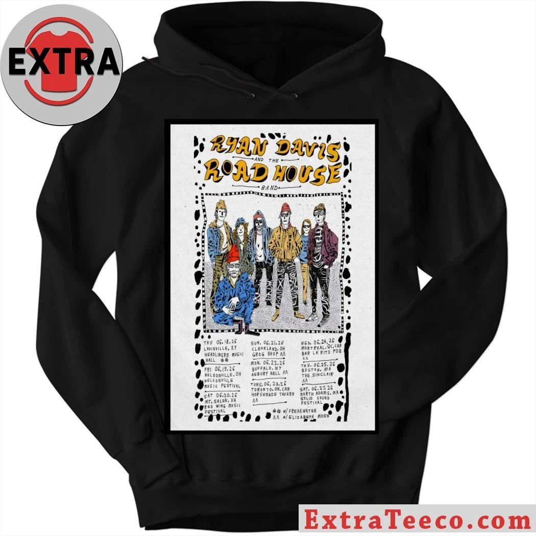 Official Ryan Davis And The Roadhouse Band 2026 US Shows Poster Shirt