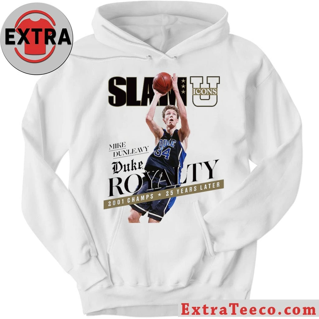 Official SLAM ICONS Mike Dunleavy Duke Royalty t-shirt, commemorating the 25th anniversary of the Duke basketball team’s 2001 championship