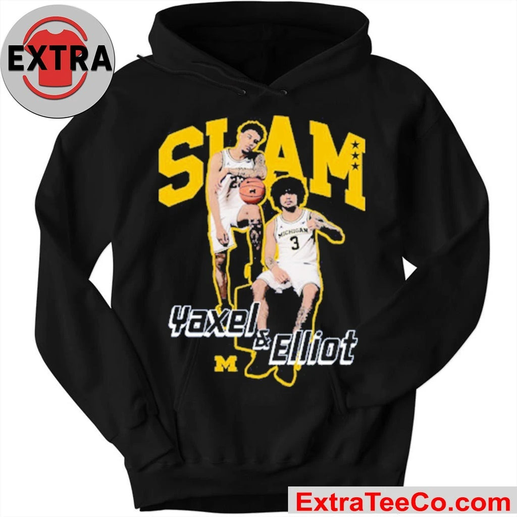 Official SLAM Yaxel Lendeborg &amp; Elliot Cadeau Remix Heavy Michigan Shirt