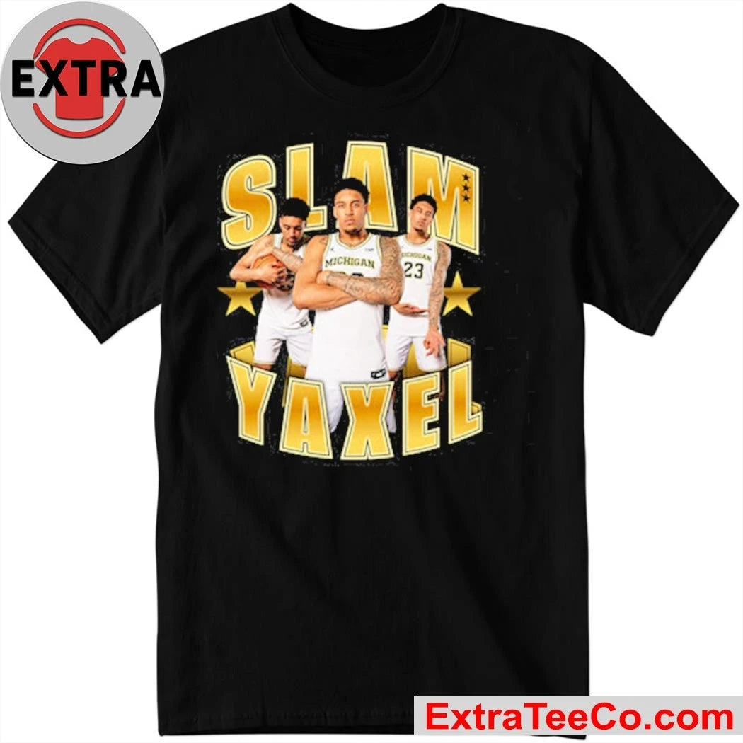 Official SLAM Yaxel Lendeborg Remix Heavy Michigan Wolverines Shirt