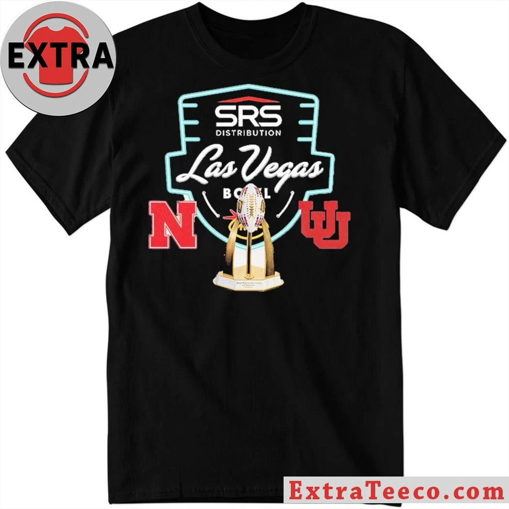 Official SRS Distribution Las Vegas Bowl Nebraska Cornhuskers Versus Utah Utes Bowl Season College Football 2025 2026 Logo Shirt