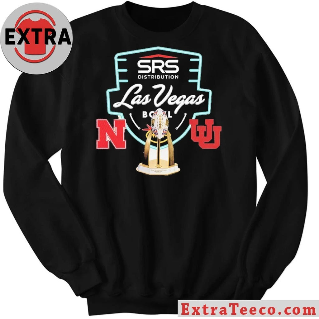 Official SRS Distribution Las Vegas Bowl Nebraska Cornhuskers Versus Utah Utes Bowl Season College Football 2025 2026 Logo Shirt