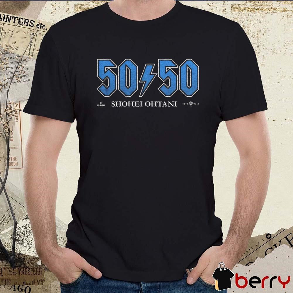 Shohei Ohtani 50 50 Rock Star Los Angeles MLB t-shirt