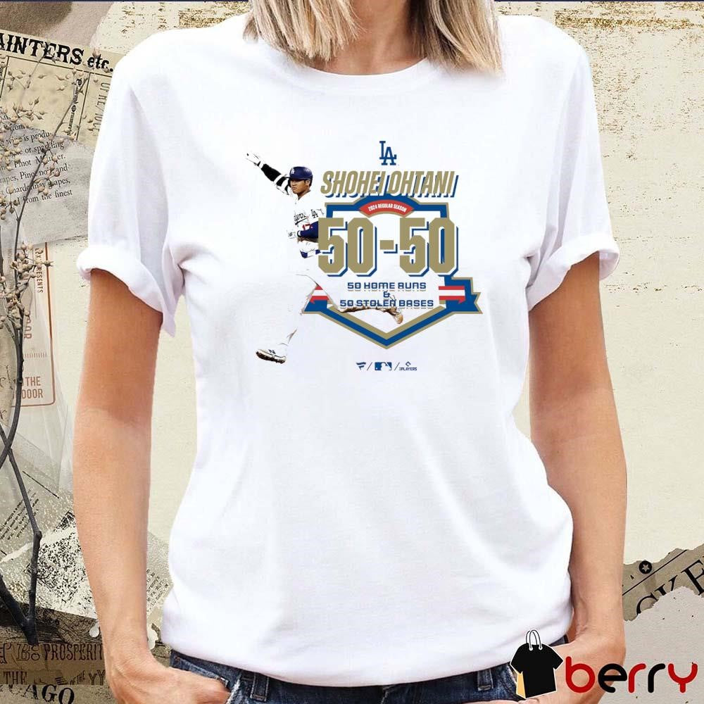 Shohei Ohtani Los Angeles Dodgers MLB 2024 Regular Season 50 50 Club t-shirt