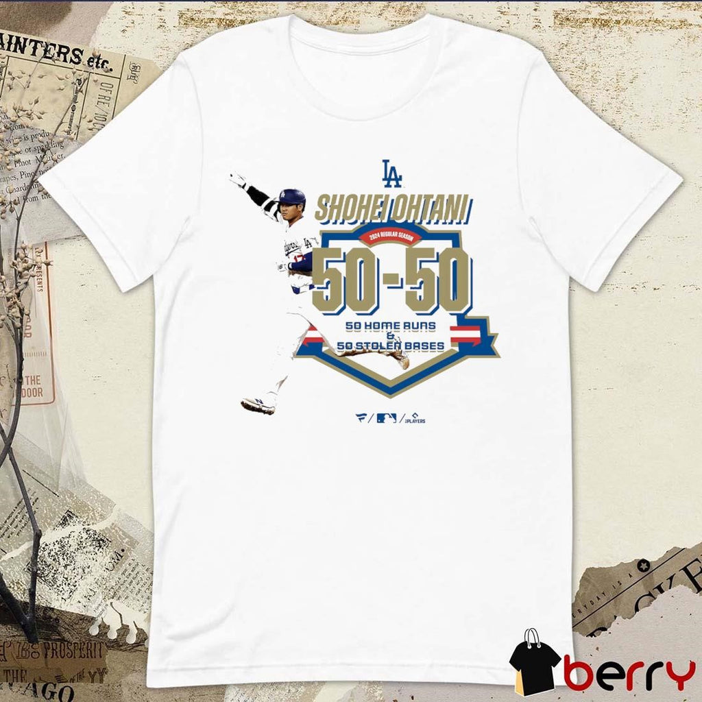 Shohei Ohtani Los Angeles Dodgers MLB 2024 Regular Season 50 50 Club t-shirt