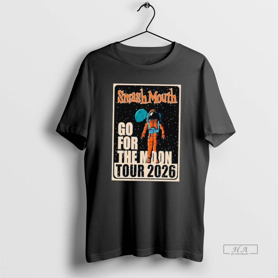 Official Smash Mouth Go For The Moon 2026 Shows Black T-Shirts, Hoodie, Sweatshirt | PodTeesHub.com