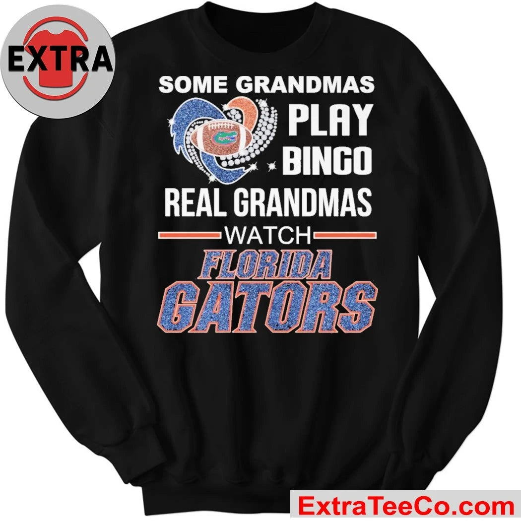 Official Some Grandmas Play Bingo Real Grandmas Watch Florida Gators 2025 Logo Unisex T-shirt