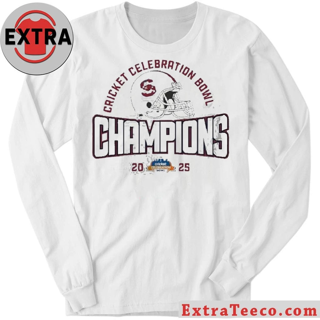 Official South Carolina State Bulldogs 2025 Cricket Celebration Bowl Champions Helmet And Logo Shirt