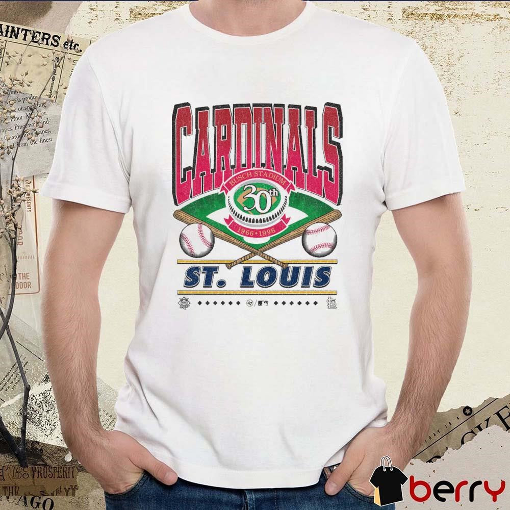 St. Louis Cardinals MLB Straight Shot Busch Stadium 30th 1966-1996 Vintage t-shirt