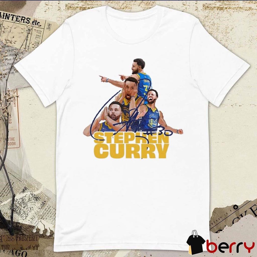 Stephen Curry 30 Golden State Warriors NBA Signature Graphic t-shirt