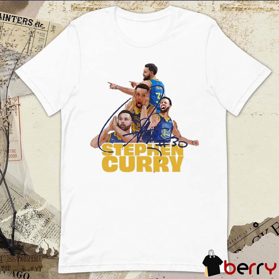 Stephen Curry 30 Golden State Warriors NBA Signature Graphic t-shirt