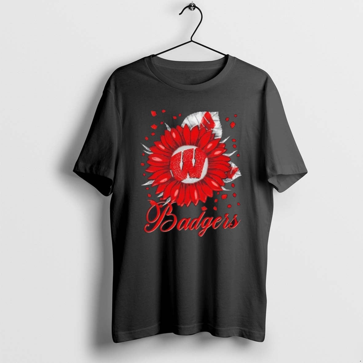 Official Sunflower X Wisconsin Badgers Football Logo T-Shirts, Hoodie, Sweatshirt | PodTeesHub.com