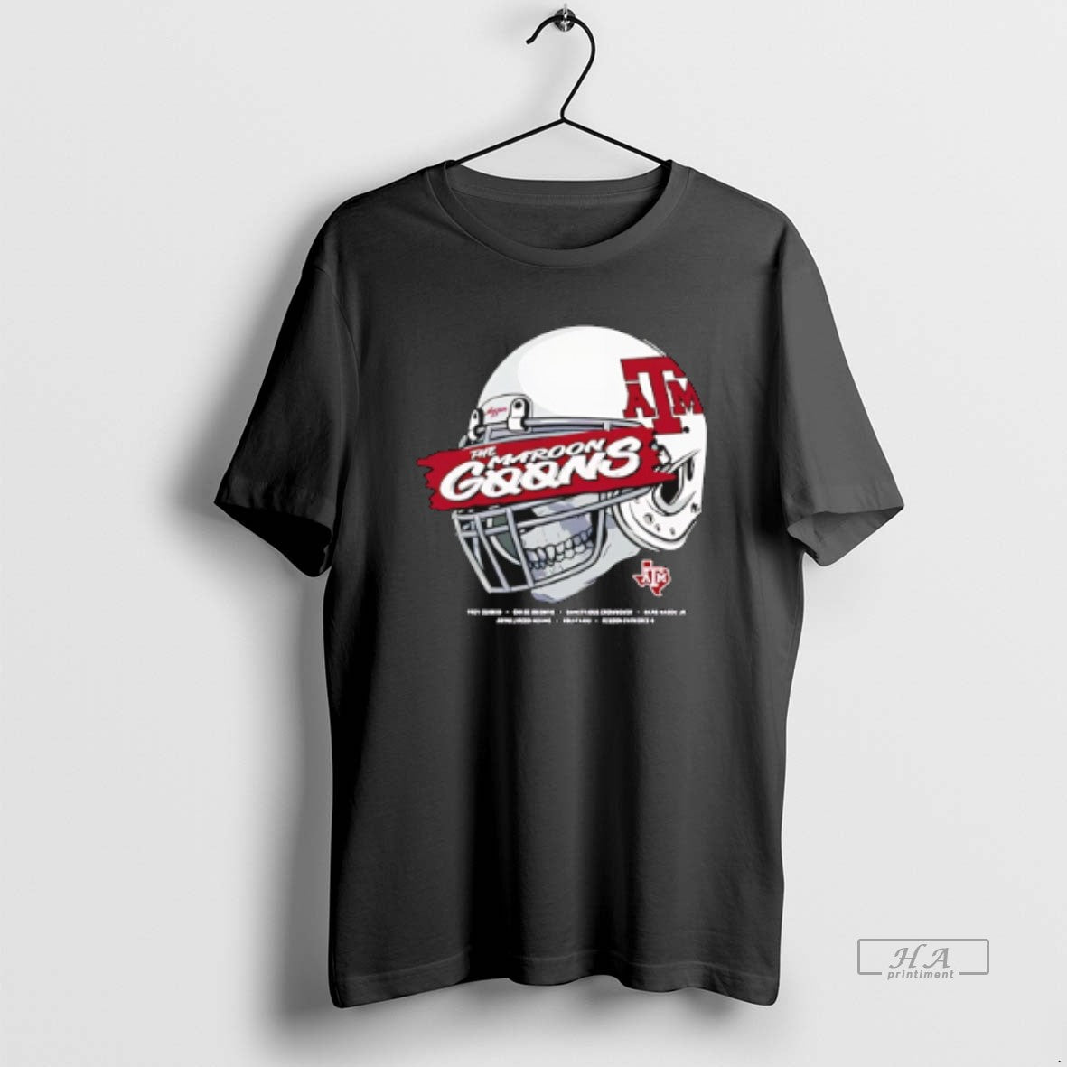 Official Texas Am Aggies The Maroon Goons Helmet T-Shirts, Hoodie, Sweatshirt | PodTeesHub.com