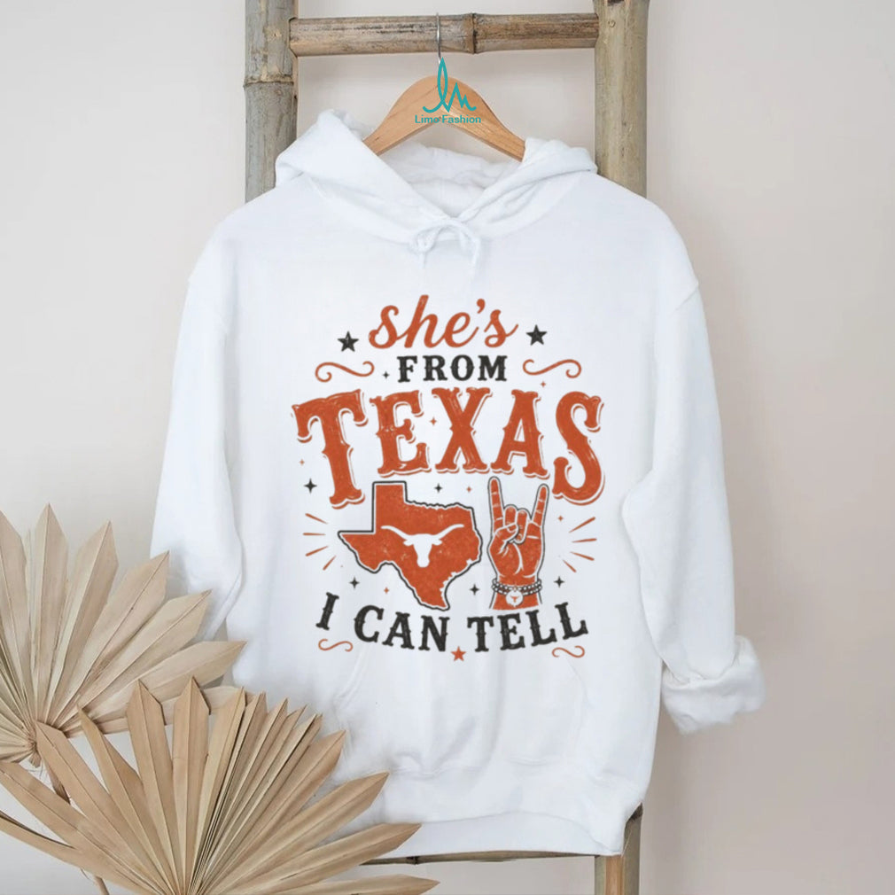 Texas Longhorns Softball she’s from Texas I can tell shirt