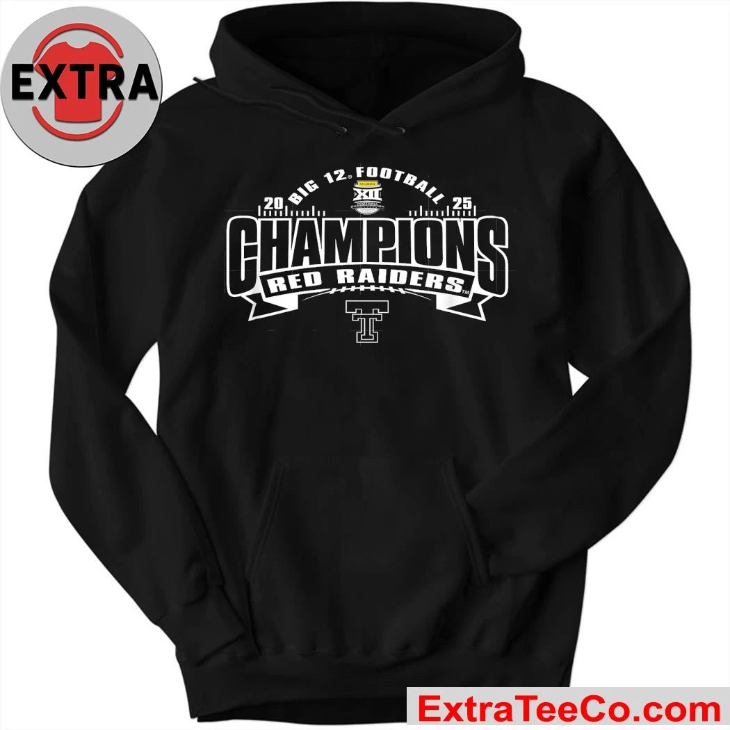 Official Texas Tech Red Raiders Big 12 Championship 2025 Football Logo Shirt