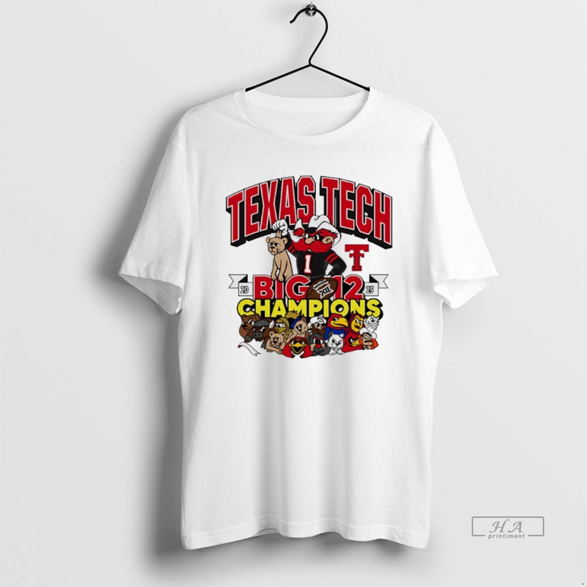 Official Texas Tech Red Raiders Big 12 Conference Champions 2025 Crushed It Mascot T-Shirts, Hoodie, Sweatshirt
