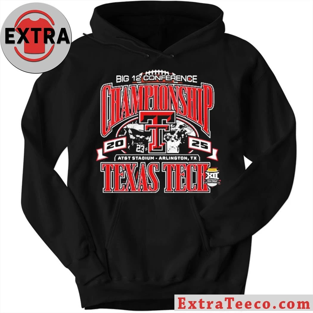 Official Texas Tech Red Raiders Big 12 Conference Championship 2025 At AT And T Stadium In Arlington Texas Logo T-Shirt