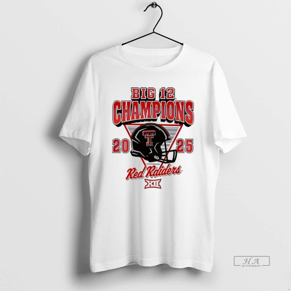 Official Texas Tech Red Raiders Big 12 Football Champions Helmet 2025 T-Shirts, Hoodie, Sweatshirt | PodTeesHub.com
