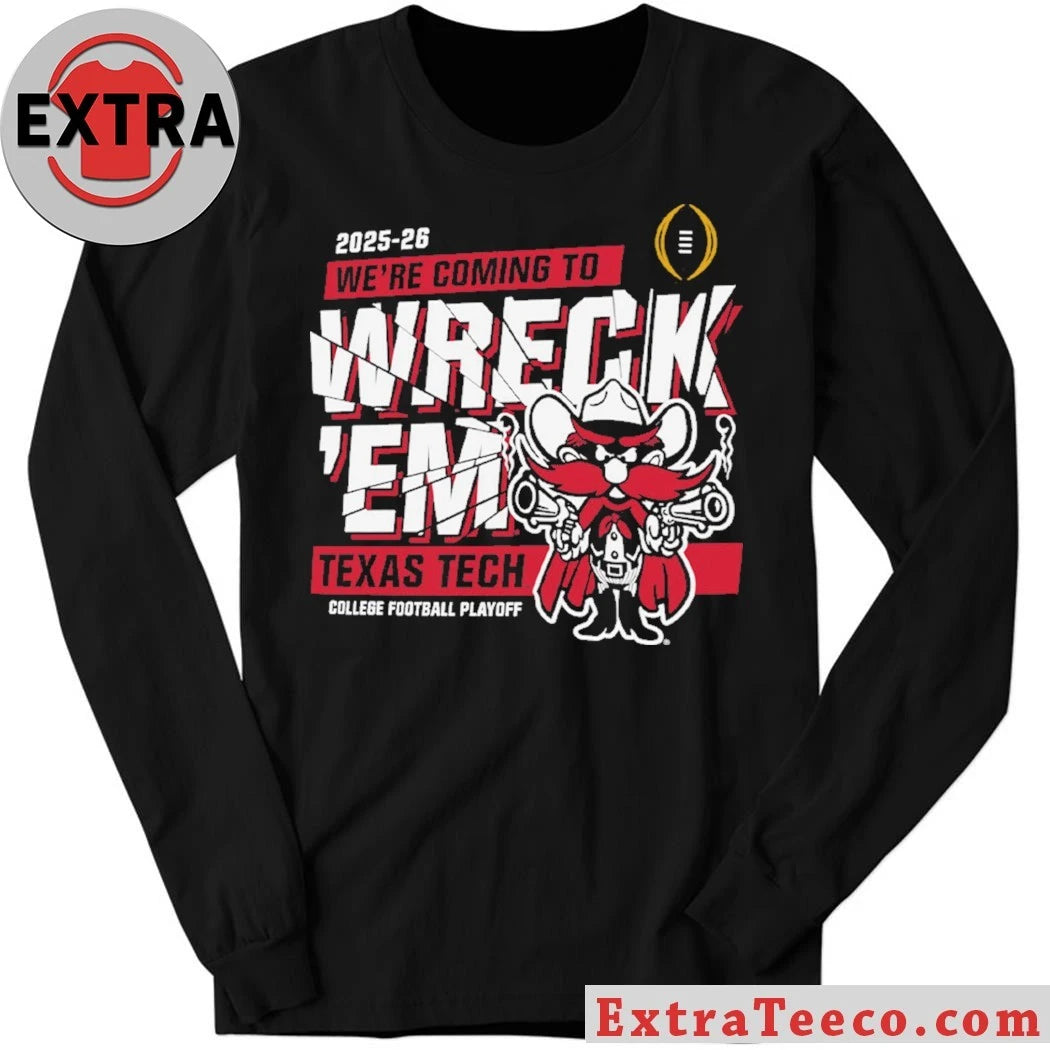 Official Texas Tech Red Raiders Wreck ‘Em Celebrate 2025 Big 12 Championship and College Football Playoff Bound Shirt