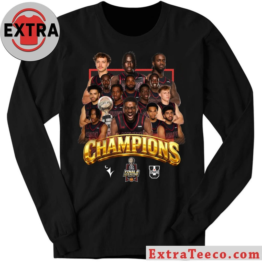 Official The Carleton Ravens men’s basketball team celebrated their victory Shirt