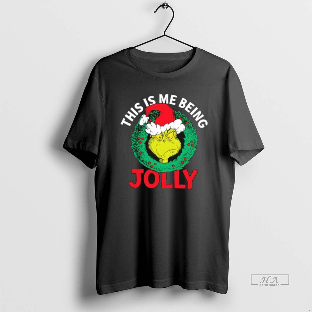 Official The Grinch This Is Me Being Jolly Christmas Stylish T-Shirts, Hoodie, Sweatshirt | PodTeesHub.com