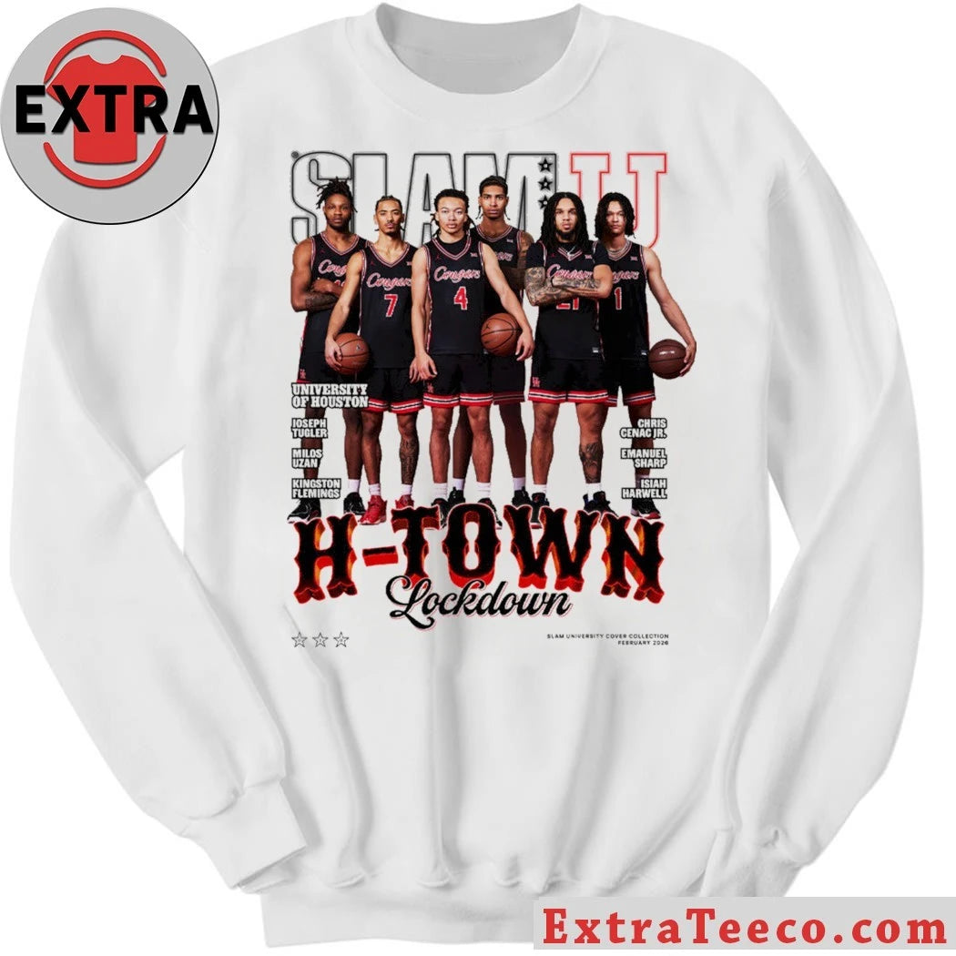 Official The SLAM University Houston Cover Tee Collection commemorates the University of Houston Cougars men’s basketball team Shirt