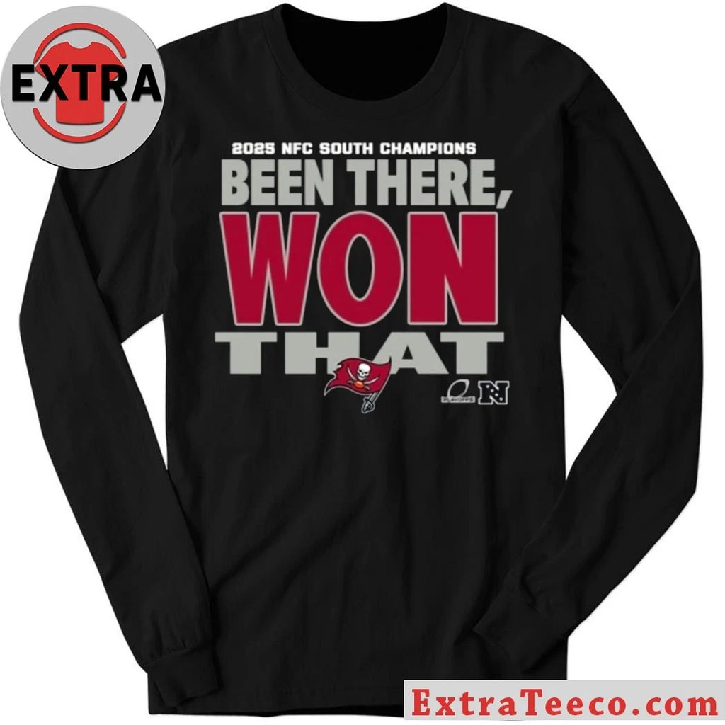 Official The Tampa Bay Buccaneers Been There, Won That t-shirt commemorates the team’s 2025 NFC South Championship victory, an event that actually took place in January 2026