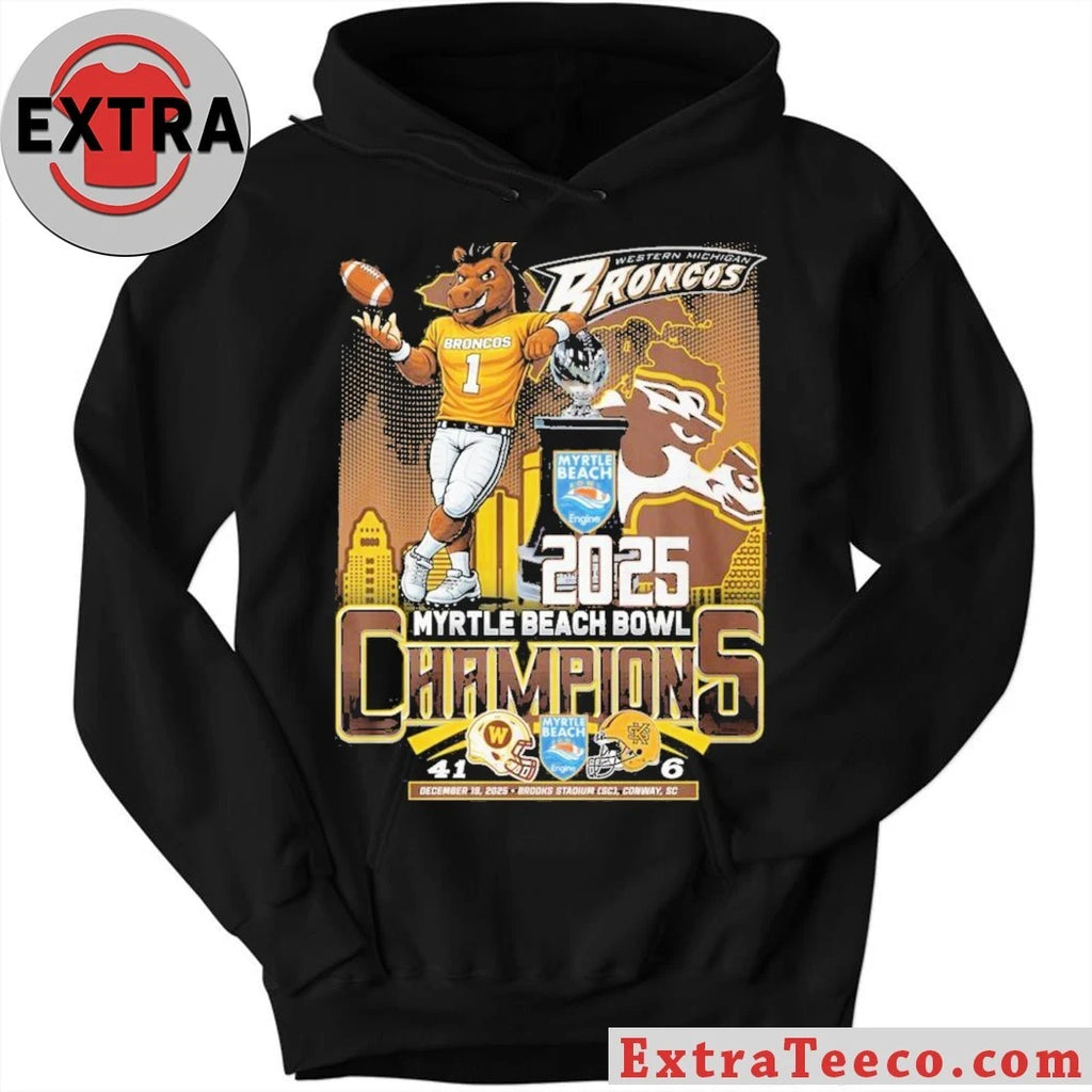 Official The Western Michigan Broncos will win the 2025 Myrtle Beach Bowl championship on December 18, 2025, at Brooks Stadium, Conway, SC T-Shirt