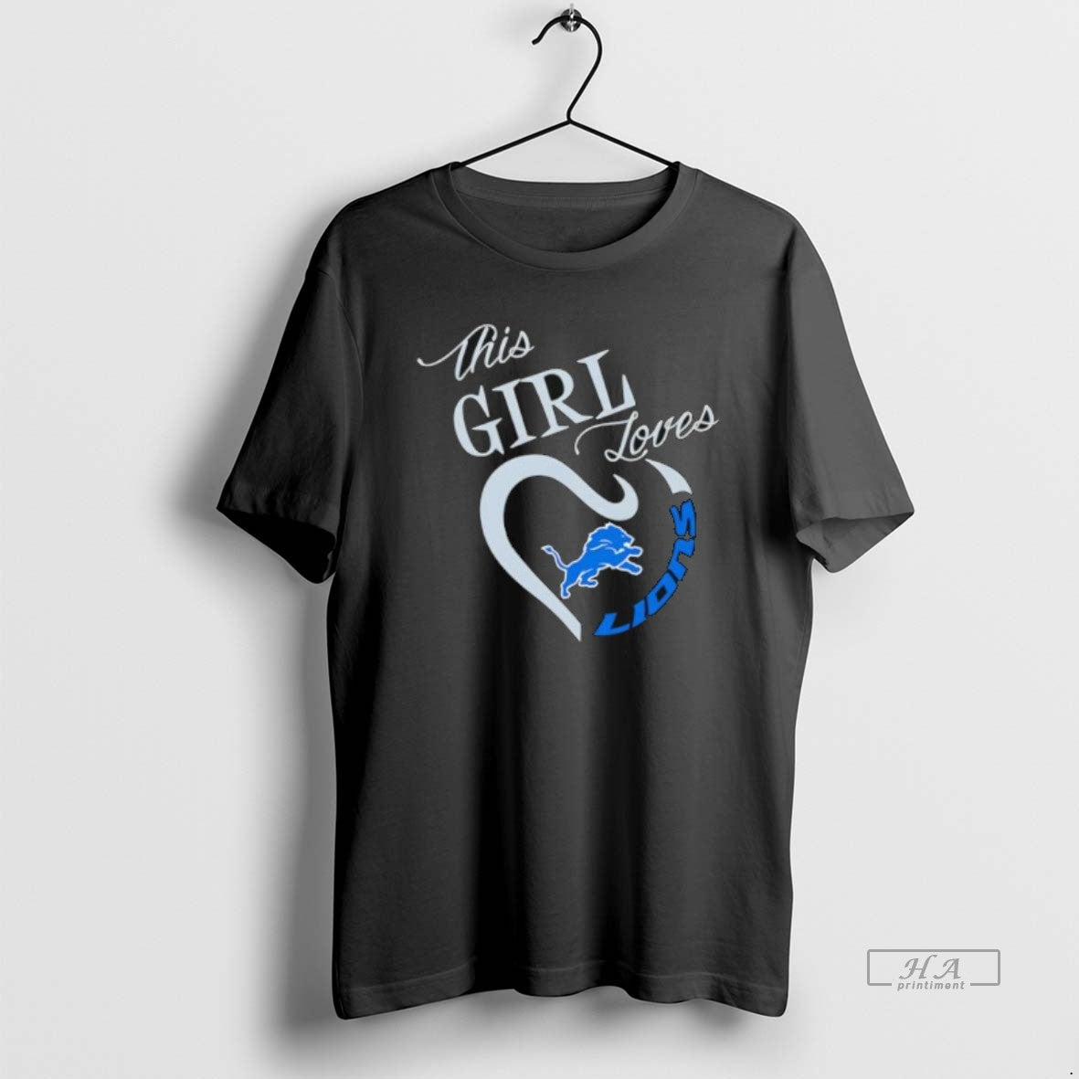 Official This Girl Loves Detroit Lions Stylish T-Shirts, Hoodie, Sweatshirt | PodTeesHub.com