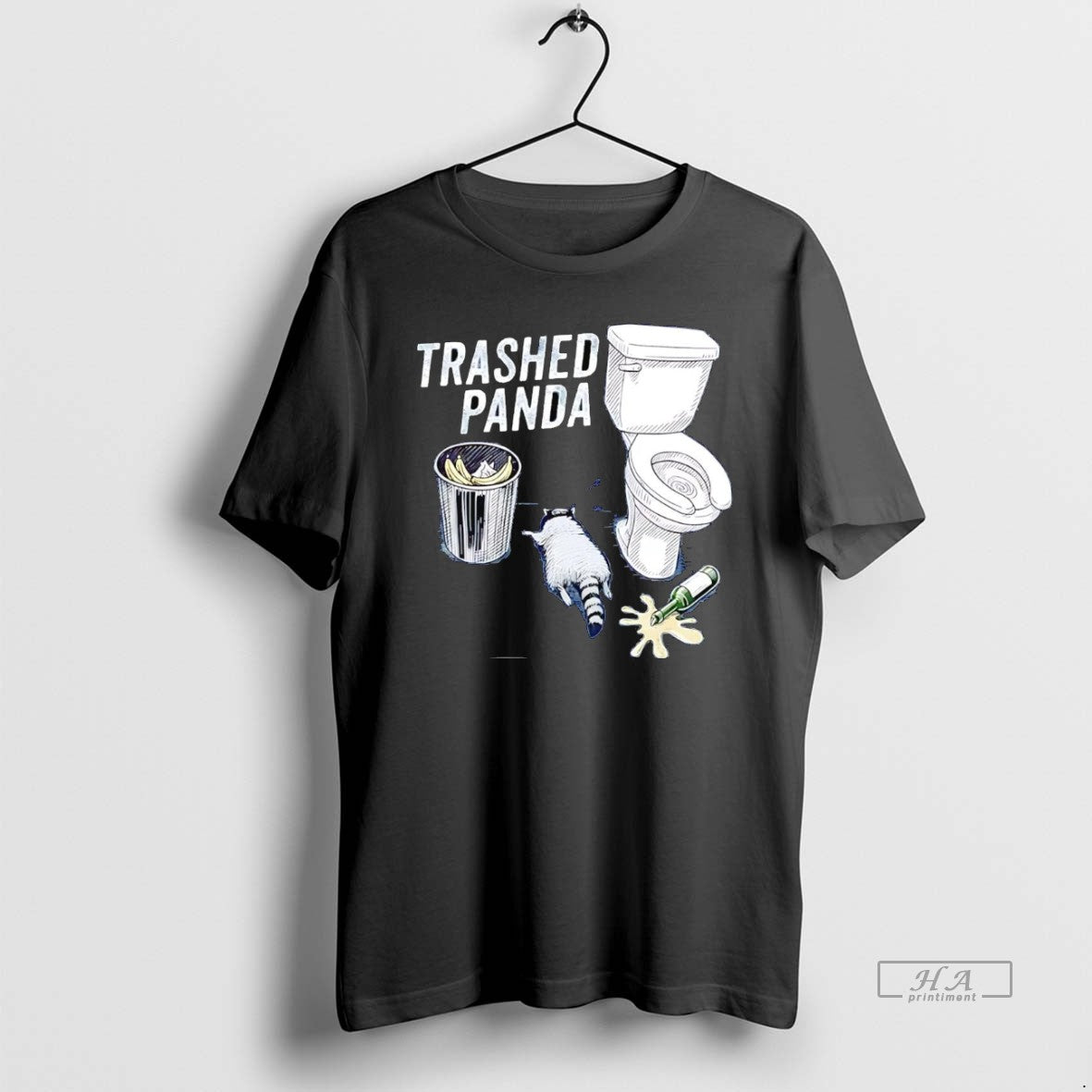 Official Trashed Panda Drunk Raccoon T-Shirts, Hoodie, Sweatshirt | PodTeesHub.com