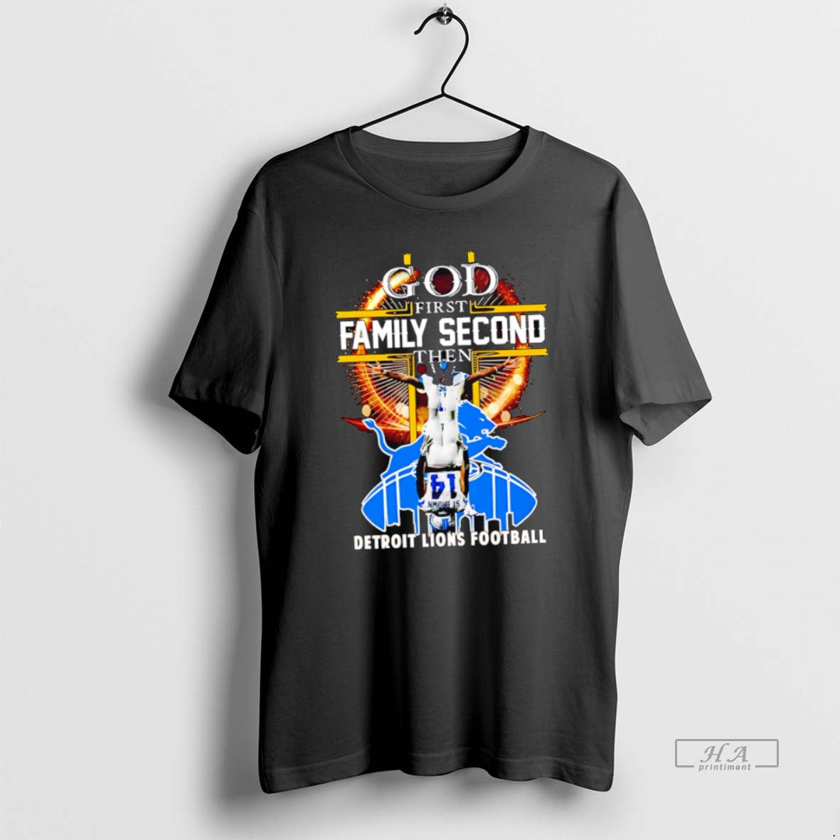 Official Trendy Detroit Lions God First Family Second Then Lions Football 2025