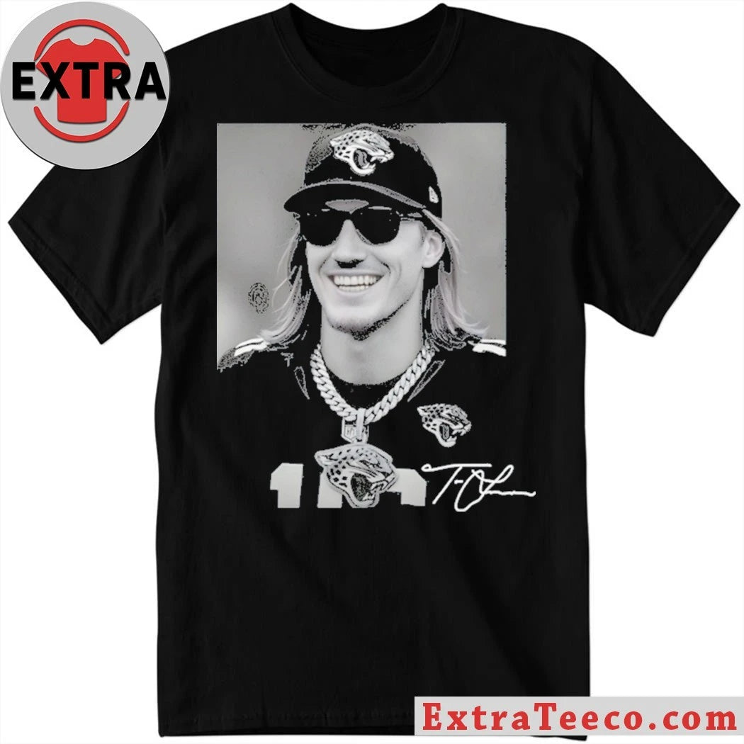 Official Trevor Lawrence Jacksonville Football Signatue Shirt