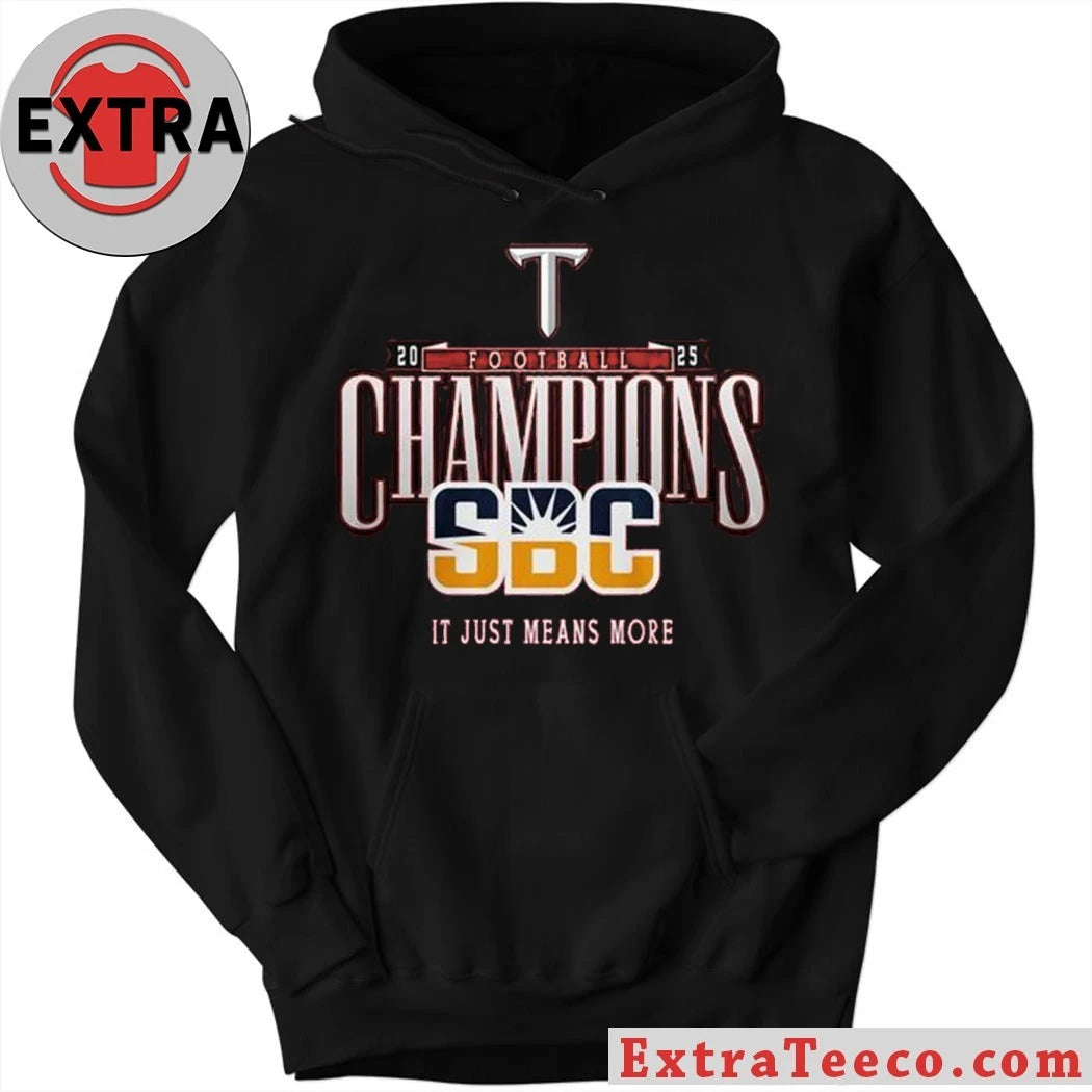 Official Troy Trojans Sun Belt Champions 2025 Celebrating Shirt